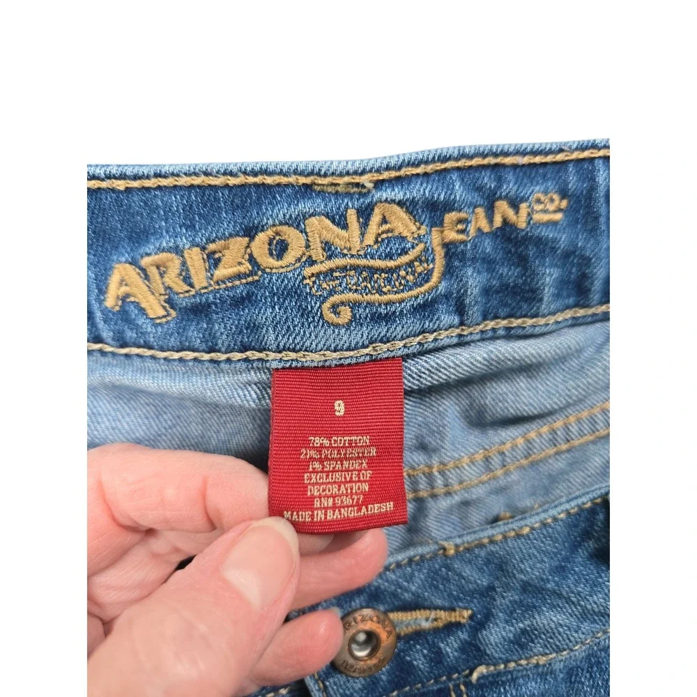 Arizona Jean‎ Co. Denim Shorts Cuffed Hem Casual Blue Jean Shorts Size 9